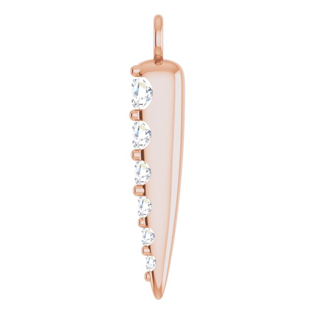 1/10 CTW Lab-Grown Diamond Spike Dangle
