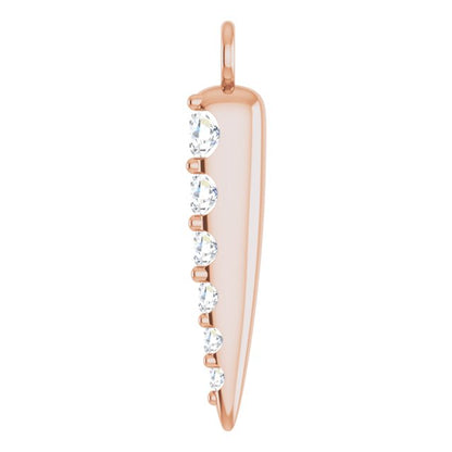 1/10 CTW Lab-Grown Diamond Spike Dangle