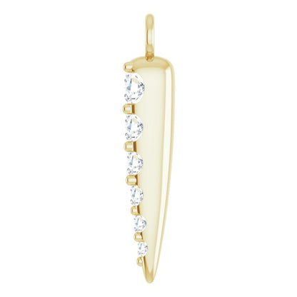 1/10 CTW Lab-Grown Diamond Spike Dangle