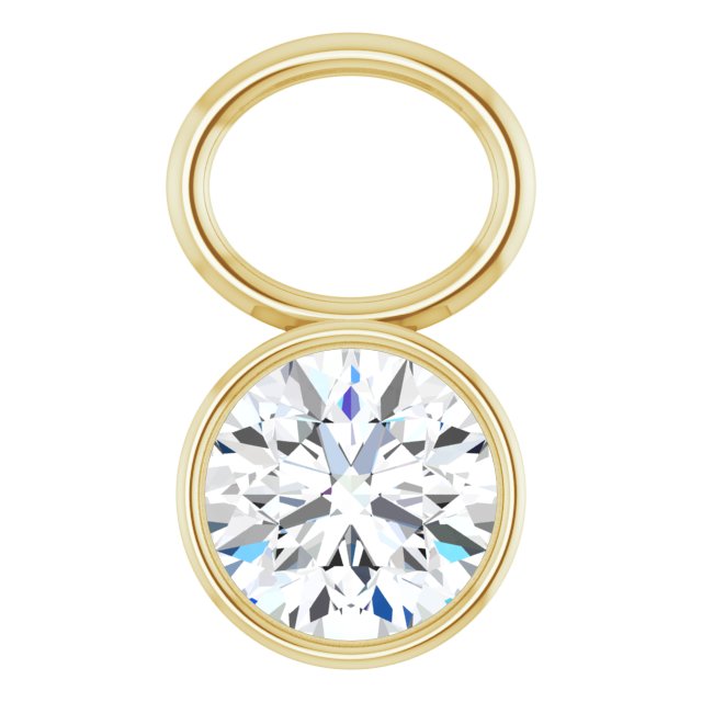 1/3 CT Lab-Grown Diamond Hoop Dangle, 6.52 mm x 11.06 mm