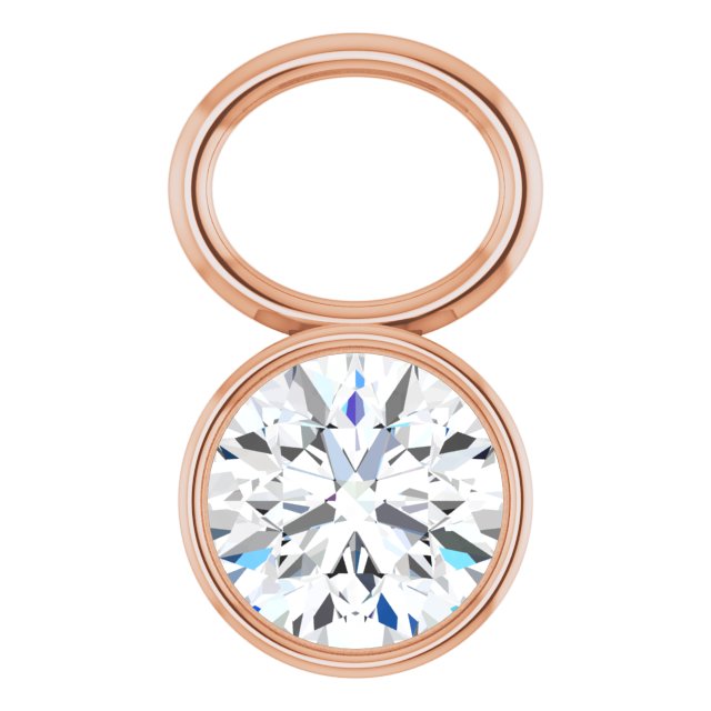 1/4 CT Natural Diamond Hoop Dangle, 6.17 mm x 10.58 mm