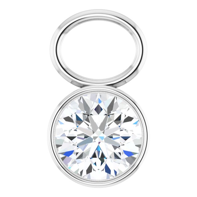1/3 CT Natural Diamond Hoop Dangle, 6.52 mm x 11.06 mm