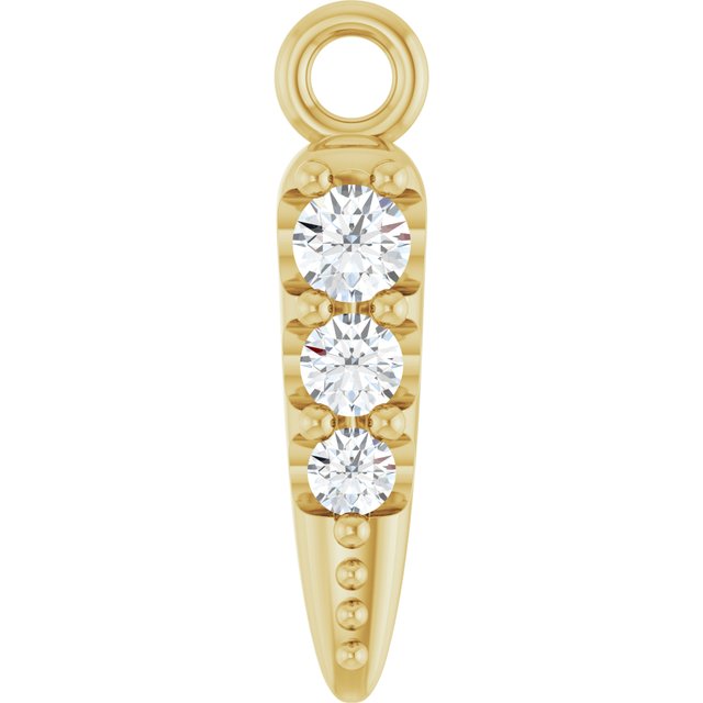 .04 CTW Lab-Grown Diamond Spike Dangle