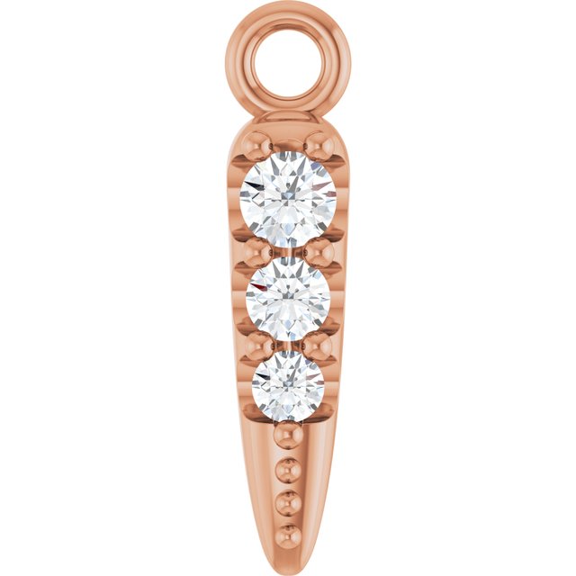 .04 CTW Lab-Grown Diamond Spike Dangle