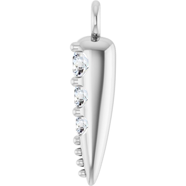 .04 CTW Natural Diamond Spike Dangle