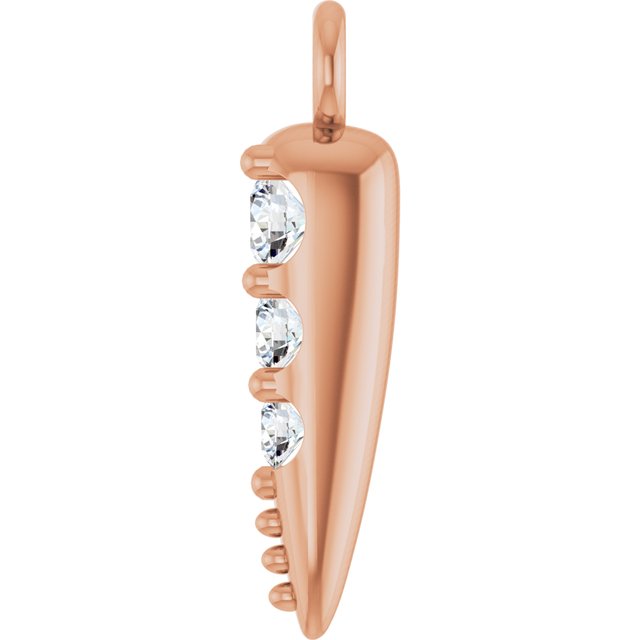 .04 CTW Lab-Grown Diamond Spike Dangle