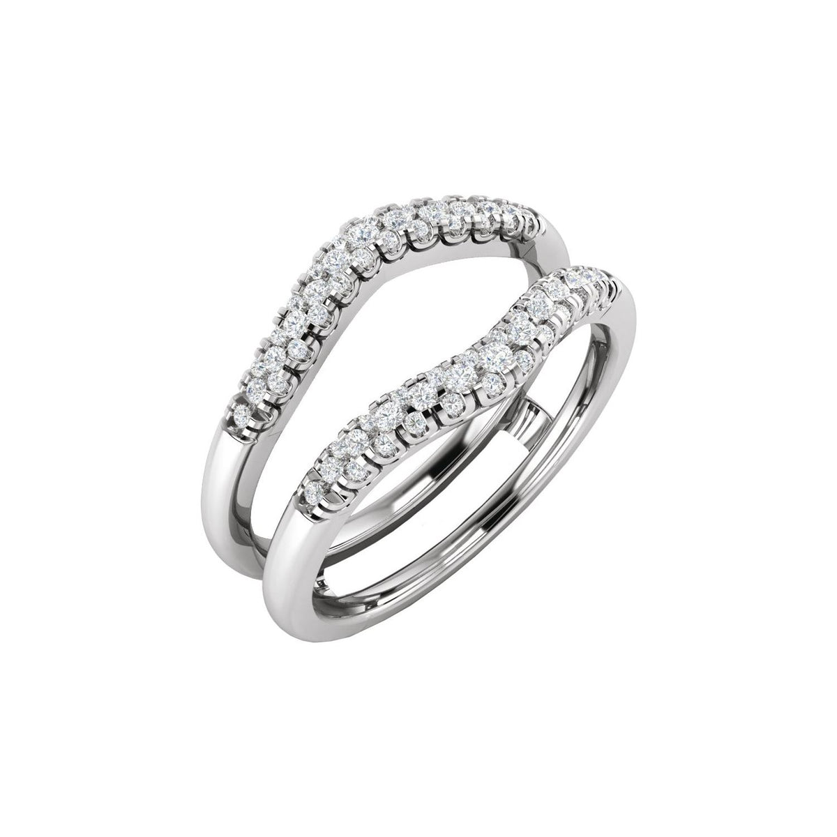 1/4 CTW Natural Diamond Ring Guard, Style 7