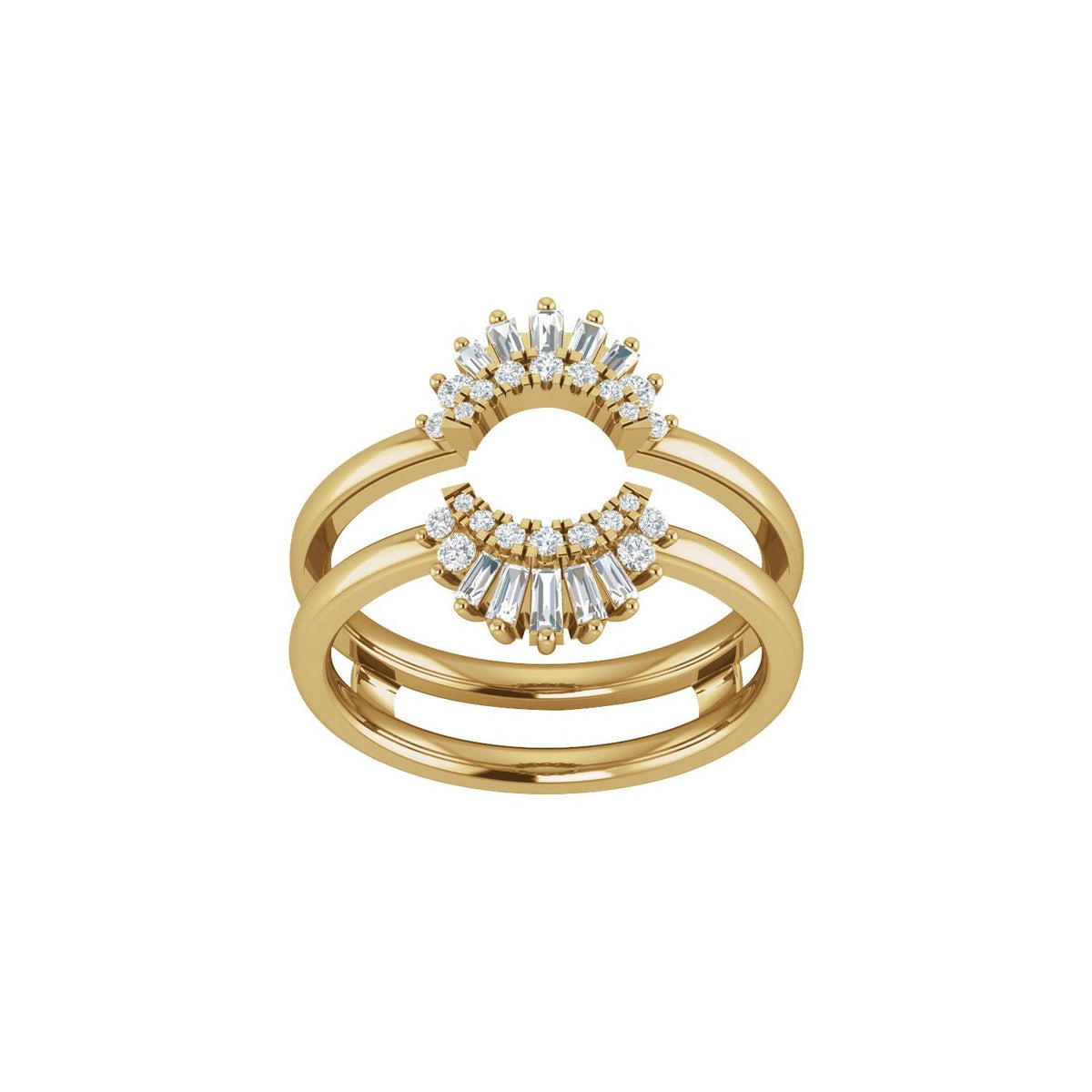 1/2 CTW Natural Diamond Ring Guard, Style 6