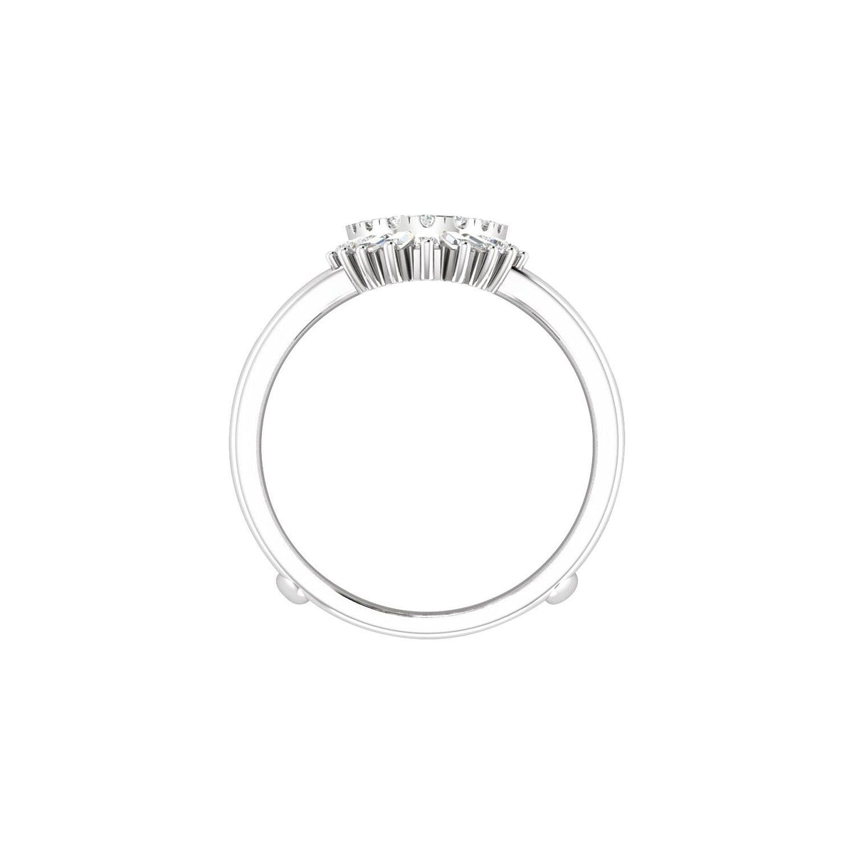 1/2 CTW Natural Diamond Ring Guard, Style 6