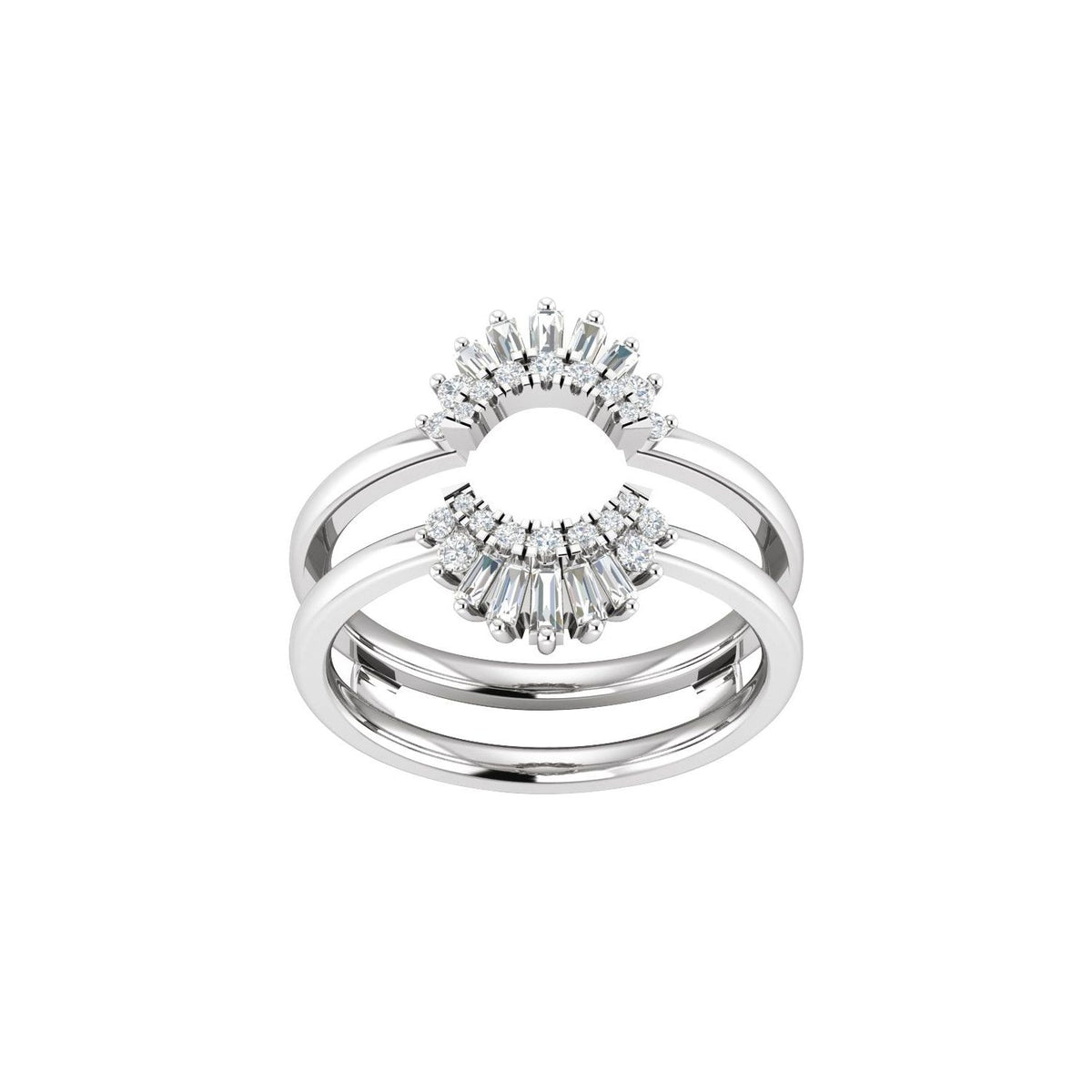 1/2 CTW Natural Diamond Ring Guard, Style 6