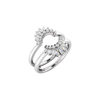 1/2 CTW Natural Diamond Ring Guard, Style 6