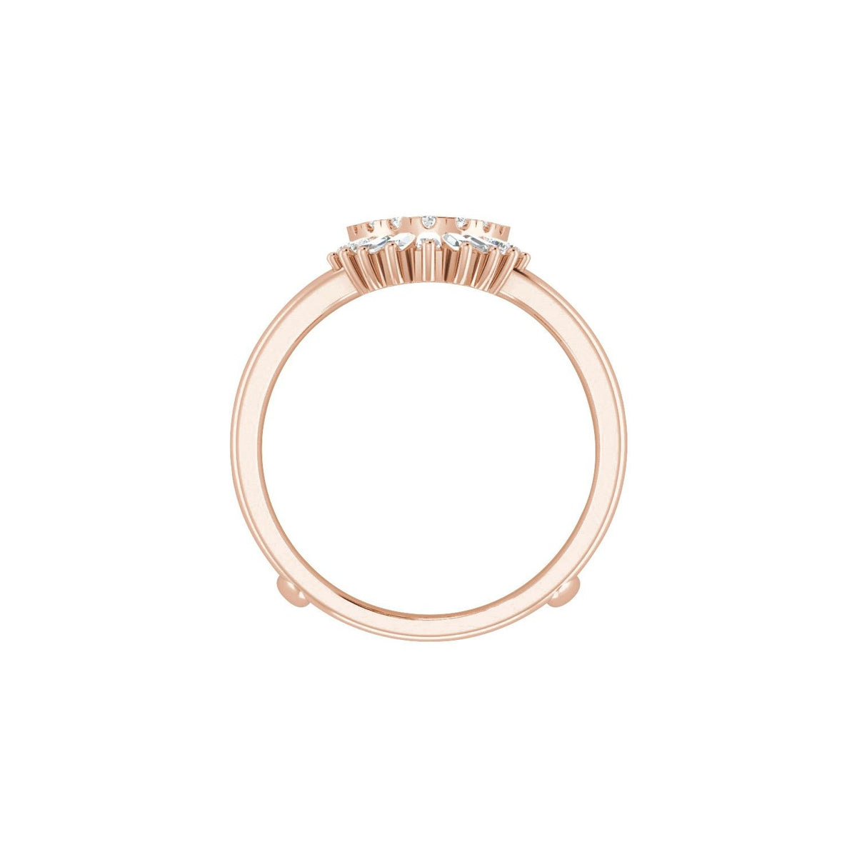 1/2 CTW Natural Diamond Ring Guard, Style 6
