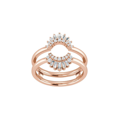 1/2 CTW Natural Diamond Ring Guard, Style 6