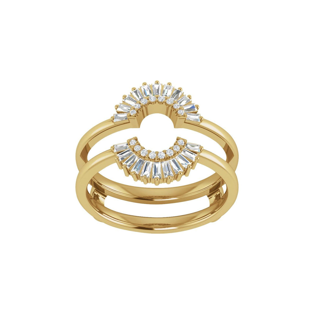 1/2 CTW Natural Diamond Ring Guard, Style 7