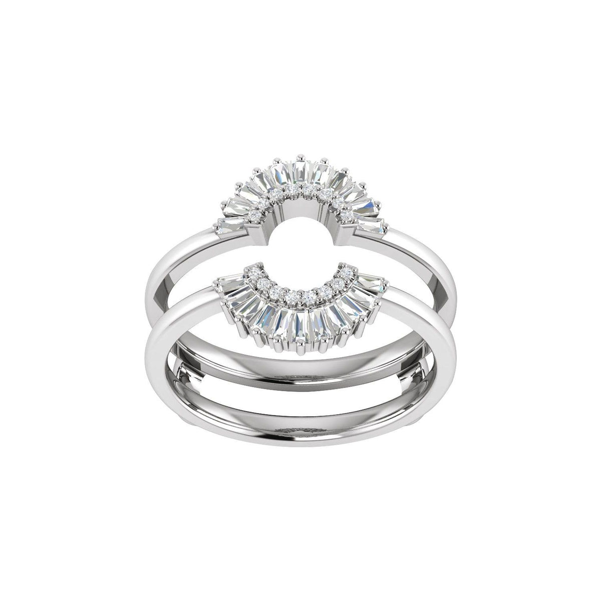 1/2 CTW Natural Diamond Ring Guard, Style 7