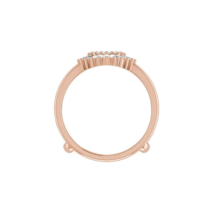1/2 CTW Natural Diamond Ring Guard, Style 7