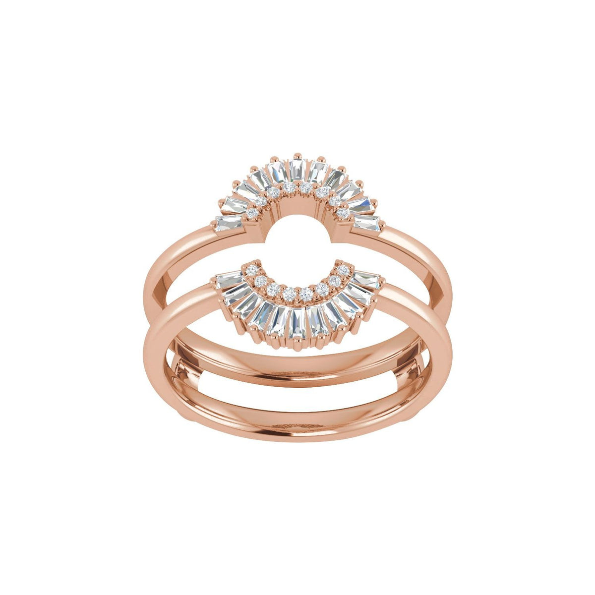 1/2 CTW Natural Diamond Ring Guard, Style 7
