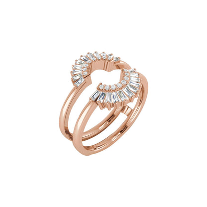 1/2 CTW Natural Diamond Ring Guard, Style 7
