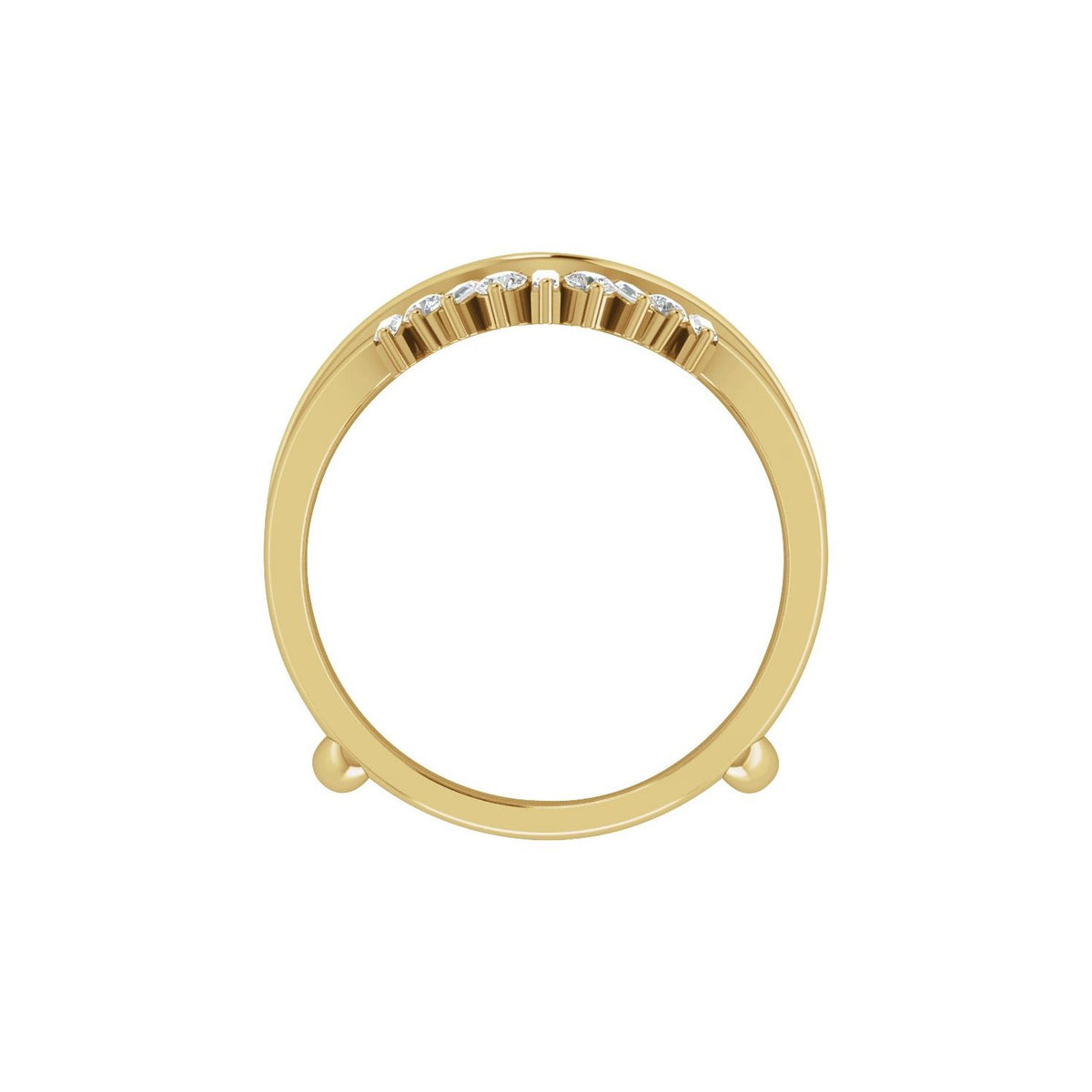 3/8 CTW Natural Diamond Ring Guard, Style 2