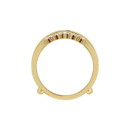 3/8 CTW Natural Diamond Ring Guard, Style 2