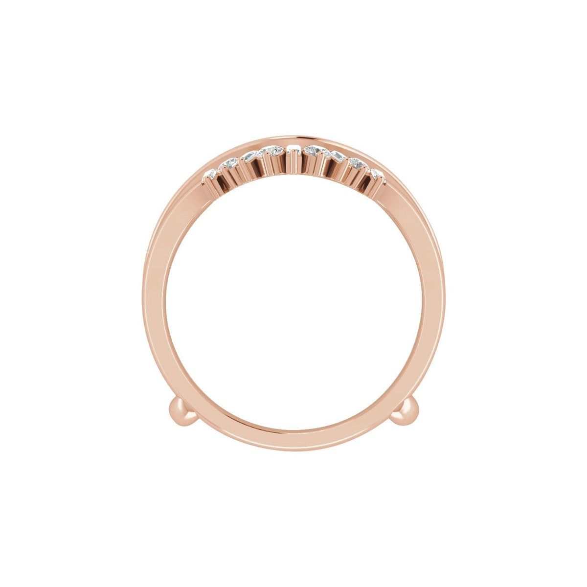 3/8 CTW Natural Diamond Ring Guard, Style 2