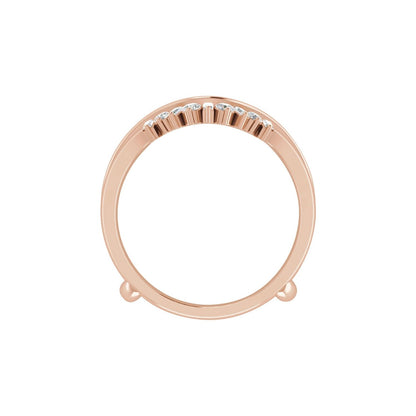 3/8 CTW Natural Diamond Ring Guard, Style 2