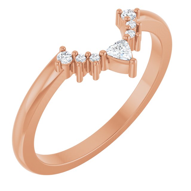1/10 CTW Natural Diamond Contour Band, 6.58 mm