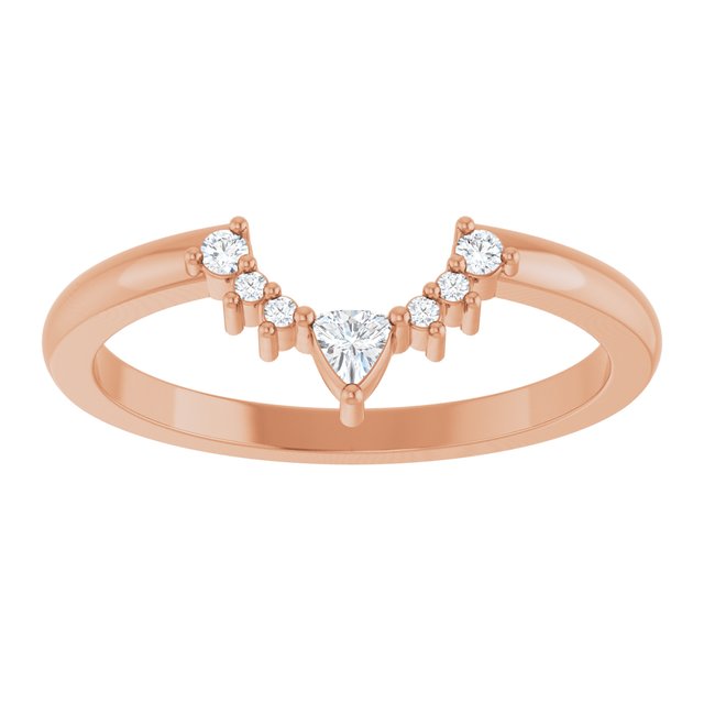 1/10 CTW Natural Diamond Contour Band, 6.58 mm