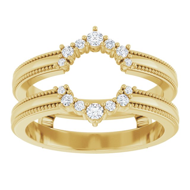 1/6 CTW Natural Diamond Ring Guard, Style 4