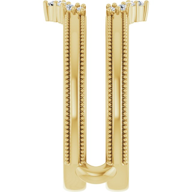 1/6 CTW Natural Diamond Ring Guard, Style 4