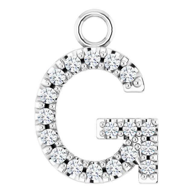 .06 CTW Natural Diamond Initial Dangle