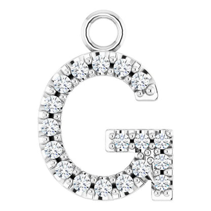 .06 CTW Natural Diamond Initial Dangle