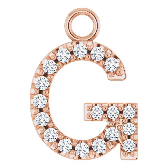 .06 CTW Natural Diamond Initial Dangle