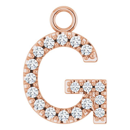 .06 CTW Natural Diamond Initial Dangle