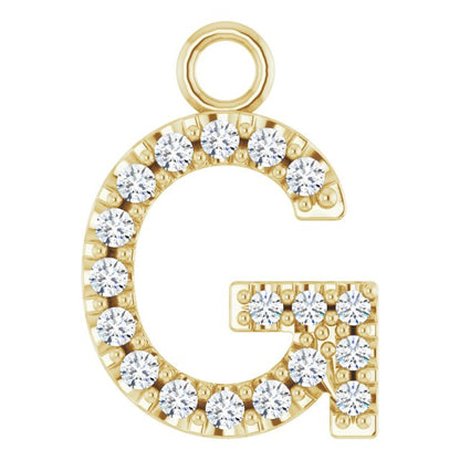 .06 CTW Natural Diamond Initial Dangle