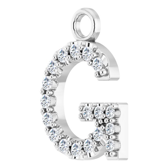 .06 CTW Natural Diamond Initial Dangle