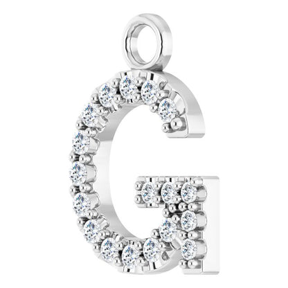.06 CTW Natural Diamond Initial Dangle