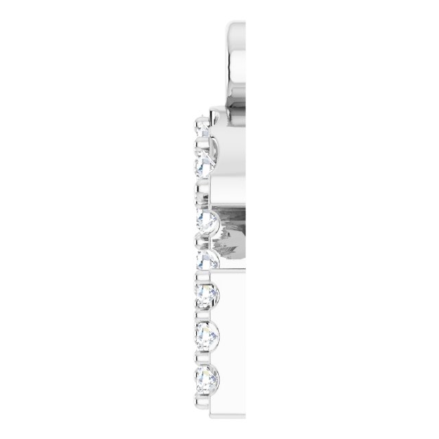 .06 CTW Natural Diamond Initial Dangle