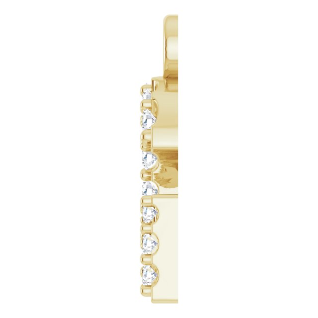 .06 CTW Natural Diamond Initial Dangle
