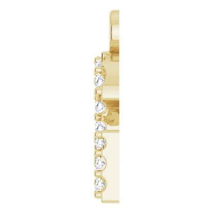 .06 CTW Natural Diamond Initial Dangle