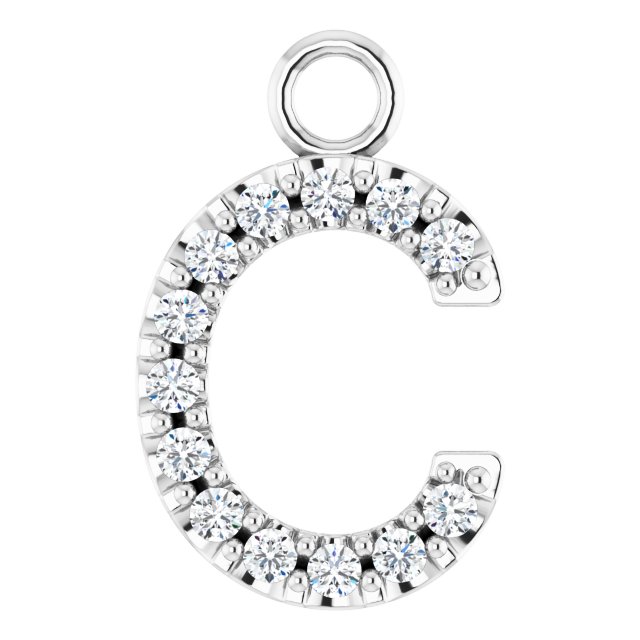 .05 CTW Lab-Grown Diamond Initial Dangle