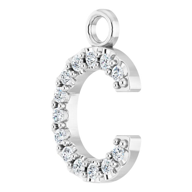 .05 CTW Lab-Grown Diamond Initial Dangle