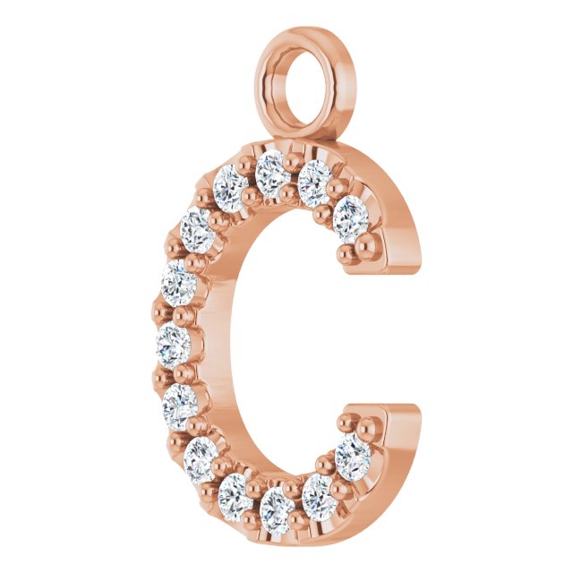 .05 CTW Lab-Grown Diamond Initial Dangle