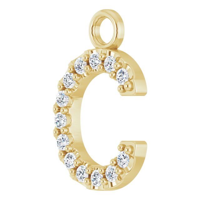 .05 CTW Lab-Grown Diamond Initial Dangle