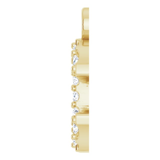 .05 CTW Lab-Grown Diamond Initial Dangle