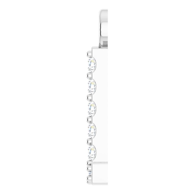 .04 CTW Lab-Grown Diamond Initial Dangle