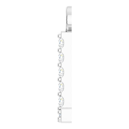.04 CTW Lab-Grown Diamond Initial Dangle