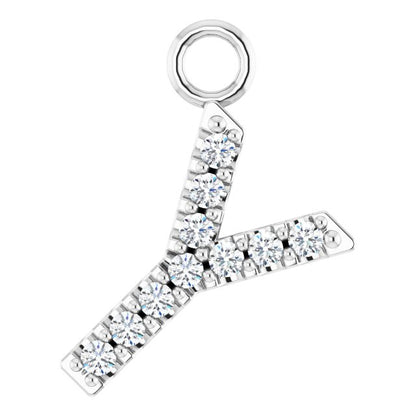 .04 CTW Natural Diamond Initial Dangle