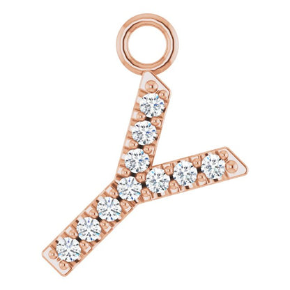 .04 CTW Natural Diamond Initial Dangle