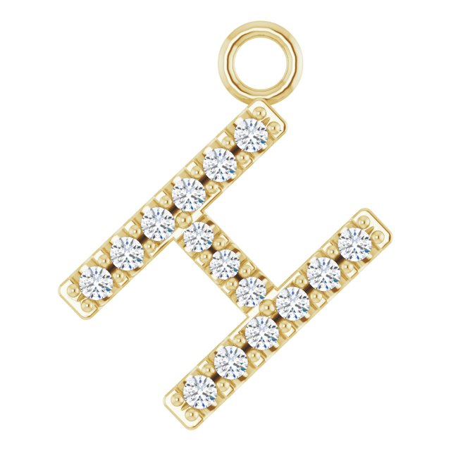 .05 CTW Lab-Grown Diamond Initial Dangle